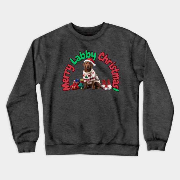 Merry Labby Christmas! Crewneck Sweatshirt by Doodle and Things